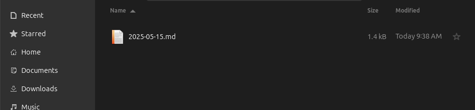 Actual posts folder with only one markdown file