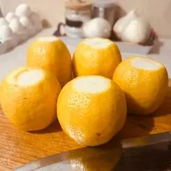 lemons with the ends cut off